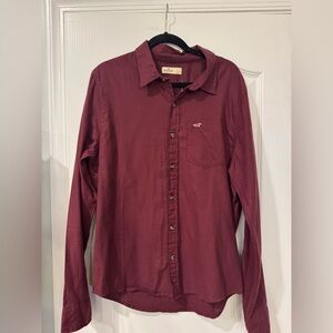 Hollister Maroon Men's Shirt NWT